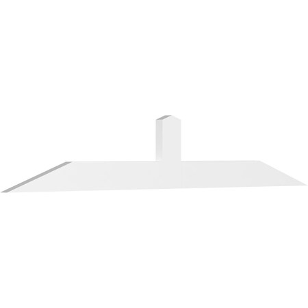 Ekena Millwork Portland Architectural Grade PVC Gable Bracket, 96"W x 16"H x 2"D x 6"F, 4/12 Pitch GBP096X16X0206POR00